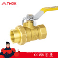 Brass Aluminum Tube Ball Valve Brass Chrome Ball Gas Valve G1/2" BSPP For Gas Liquid Water ON/OFF Ball Valve